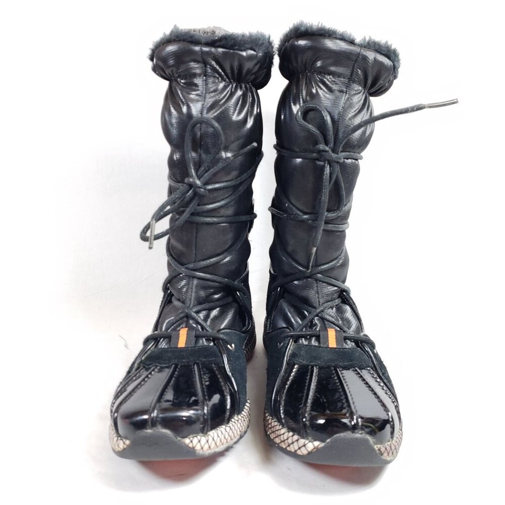 Rockport Winter Boots Womens Size 5.5 Black Rubber - Picture 3 of 7